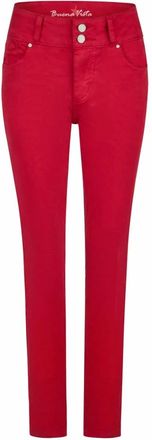 Buena Vista Dames, Jeans, Rood, Maat: XS