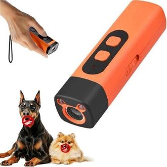 OEM Repellente Per Cani A Ultrasuoni - Soppressore Dellabbaio 2 In 1 - Luce Led - Adatto A Cani Di Piccola E Media Taglia