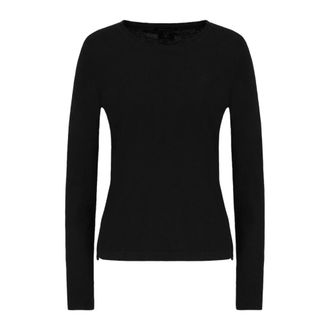 A|X Armani Exchange Zwarte trui - Dames - Ronde hals truien - Zwart - XS - Katoen - Truien & Vesten