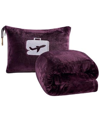 Luxury Home 2-In-1 Travel Blanket & Pillow