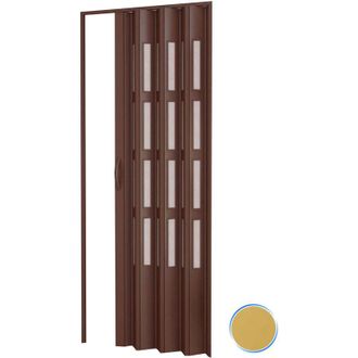 Pinto Pinto - Puerta Plegable De Interior En Kit Con Vidrios De Pvc Mod. Sonia Fresno 82x220 Cm