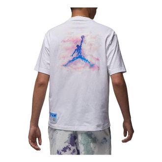 Nike Jordan Air Jordan Dongdan Logo T-Shirt White Purple FD6555-100