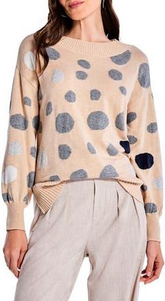 Nic+Zoe Sweet Spot Cotton Blend Sweater in Neutral Multi at Nordstrom Rack, Size X-Small