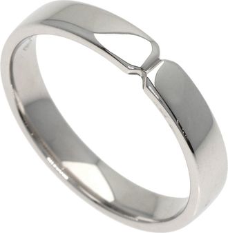 Herm&egrave;s Platinum 950 Band Ring (Pre-Owned)