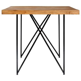 Berkfield Home Durable Dining Table 180x90x76 cm Solid Acacia Wood in Brown | Size: 180 x 90 x 76 cm