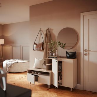 Vicco Armario Elano, Gris/roble, 140 X 80 Cm, Vicco