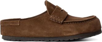 Birkenstock Naples Wrapped - Heren - Slip ons - Bruin - 41 EU - Leer - Schoenen