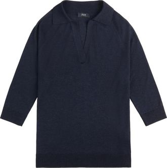 Fay Maglione con maniche a 3/4 - Blu