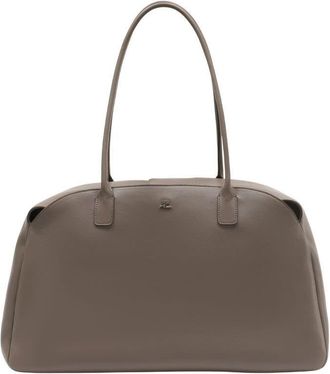 Courr&egrave;ges Leather Shoulder Bag Brown