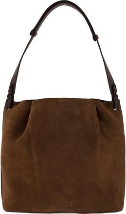 Vince Ava Leather Bucket Bag in Chocolate at Nordstrom