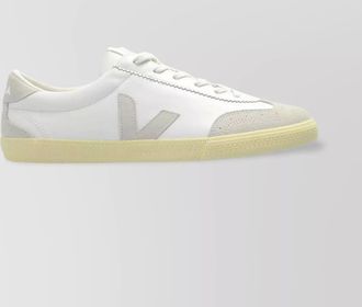 Veja leather paneled low-top sneakers