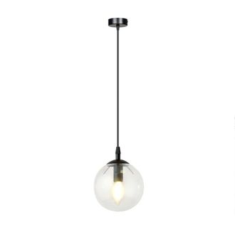 Wonderlamp L&aacute;mpara colgante de metal y cristal transparente &oslash;14cm