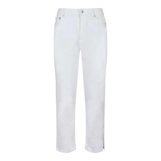 Michael Kors Straight Fit Jeans, female, White, 2XS, White Low Rise Jeans