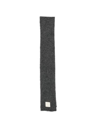 Ami Mohair Scarf With Ami Paris Patch