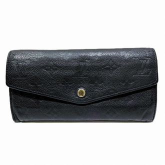 Louis Vuitton Monogram Empreinte Black Monogram Empreinte Long Wallet (Bi-Fold) (Pre-Owned)