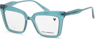 Karl Lagerfeld Womens 51 mm Green Opticals