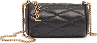 Saint Laurent Micro Sade Quilted Leather Tube Bag in Noir at Nordstrom