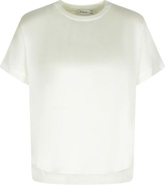 SIMKHAI Addy White Acetate Blend T-Shirt