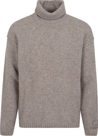 C.P. Company Wool-Blend Knit Sweater With High Turtleneck