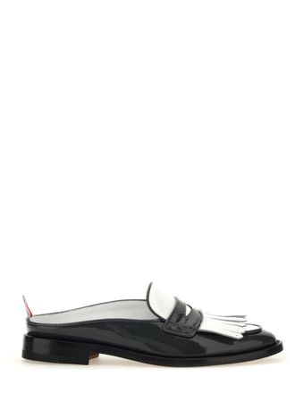 Thom Browne Grey Slip On Loafers