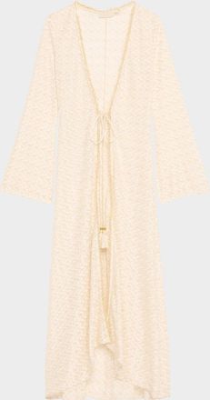 Ramy Brook Fatima Metallic Knit Coverup