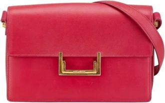 Saint Laurent Pre-owned Cross Body Bags, female, Pink, Size: ONE SIZE Pre-owned Leather shoulder-bags