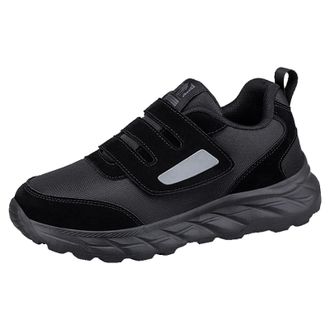 Generic Womens Sneakers Spring Lightweight Hiking Shoes Comfortable Breathable Sports Footwear for Men and Women Elderly Walking Shoes (Black, 5)