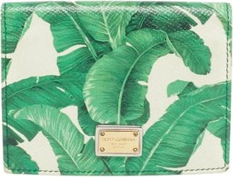 Dolce & Gabbana Pre-owned Card Case - Dames - Vintage Accessoires - Groen - ONE Size - Leer - Vintage