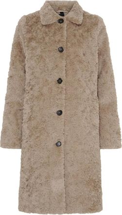 Notyz 40447 Fake Fur Jacket - Dames - Mantel - Grijs - 2XL - Polyester - Jassen