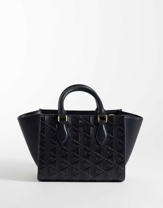 Lacoste Borsa media nera-Nero
