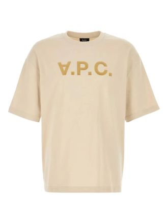 A.P.C. T-shirt met print - Beige