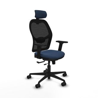 Piqueras y Crespo Silla De Oficina Piqueras Y Crespo Jorquera Negro Cuero Sint&eacute;tico