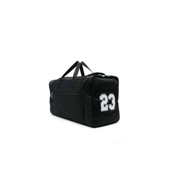 Off-white Outdoor Weekender Baseball Logo Duffle Bag Black >