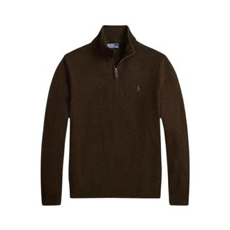 Polo Ralph Lauren Maglione Girocollo in Lana - - Knitwear - Uomo - Marrone - XL
