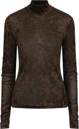 Dante6 Olya Top - Dames - Tops - Bruin - Maat: XS Jersey