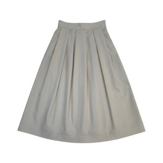 Stenstr&ouml;ms Kathryn Midi Rok - Dames - Rokken - Beige - Maat: XL Katoen
