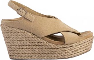 Pedro Garcia Womens Donvina Wedge Sandal In Dijon Castora