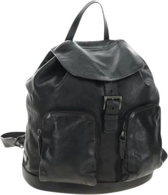 Prada Pre-owned Vintage Rugzak - Dames - Vintage Rugzakken - Zwart - ONE Size - Leer - Vintage