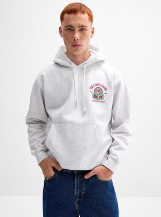 Obey Mens Vicious Circle fleece-lined hoodie Relaxed fit