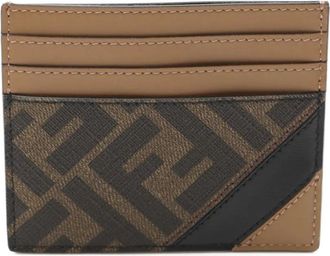 Fendi Portacarte in tela con motivo Zucca anni 2020 - Marrone