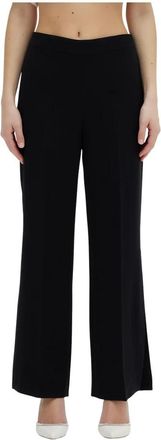 Moschino Elegante Wijde Broek met Split - Dames - Wijde Broeken - Zwart - XS - Polyester - Broeken