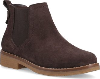 Hush Puppies Maddy Su&egrave;de Dames Chocolade Brede Pasform Laarzen