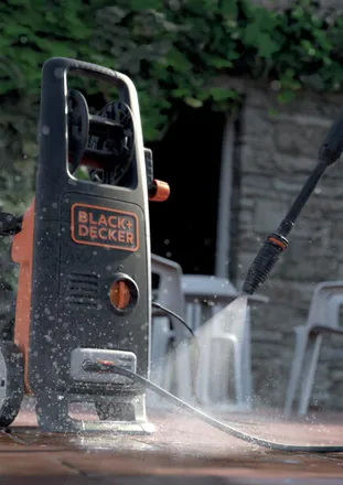 Black+Decker Bxpw1700pe Limpiadora De Alta Presi&oacute;n O Hidrolimpiadora Vertical El&eacute;ctrico 420 L/h 1700 W Negro, Naranja