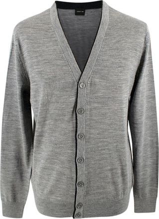 Cerruti Grey Wool Cardigan Size L