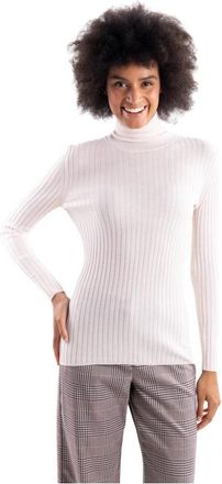 Akep Nina Turtleneck - Dames - Coltruien - Beige - L - Wol - Truien & Vesten