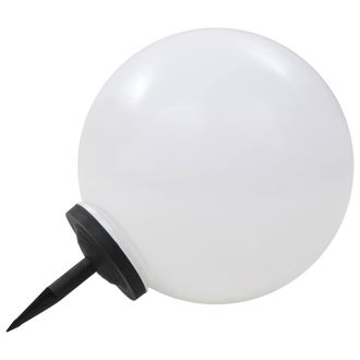 Berkfield Home Outdoor Solar Lamp LED Spherical 50 cm RGB in White