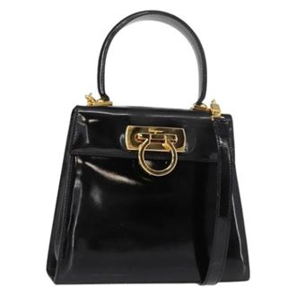 Ferragamo Pre-owned Handbags, female, Black, Size: ONE SIZE Pre-owned Handbag