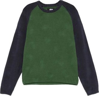St&uuml;ssy Maglione con maniche raglan - Verde