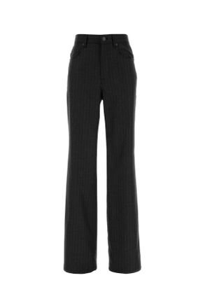 Balenciaga Geborduurde Wol Palazzo Broek