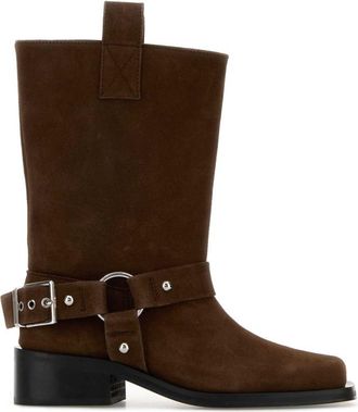 Ganni Brown Suede Boots